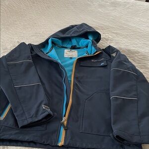 Navy Blue Hooded Jacket with Fleece lining